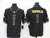 Nike Dolphins 1 Tua Tagovailoa Black Gold Vapor Untouchable Limited Jersey,baseball caps,new era cap wholesale,wholesale hats